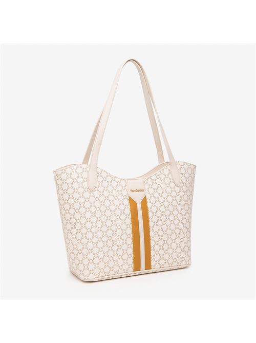 borsa tote da donna in materiale tecnico beige NERO GIARDINI | E543930D412